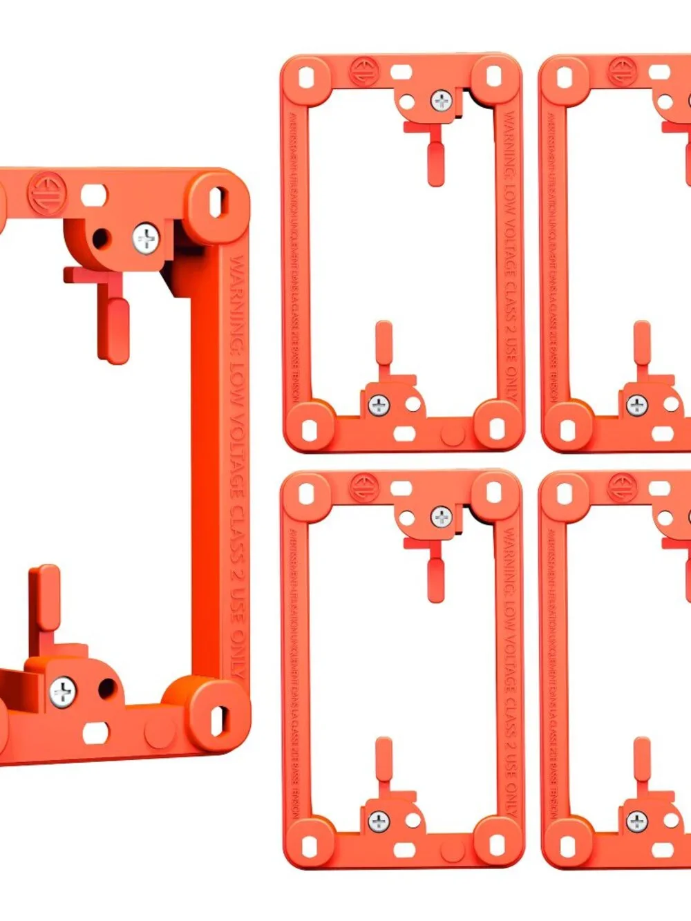 BestMounts Low Voltage Mounting Bracket 1 Gang, 5 Pack for Single Gang Wall Plat
